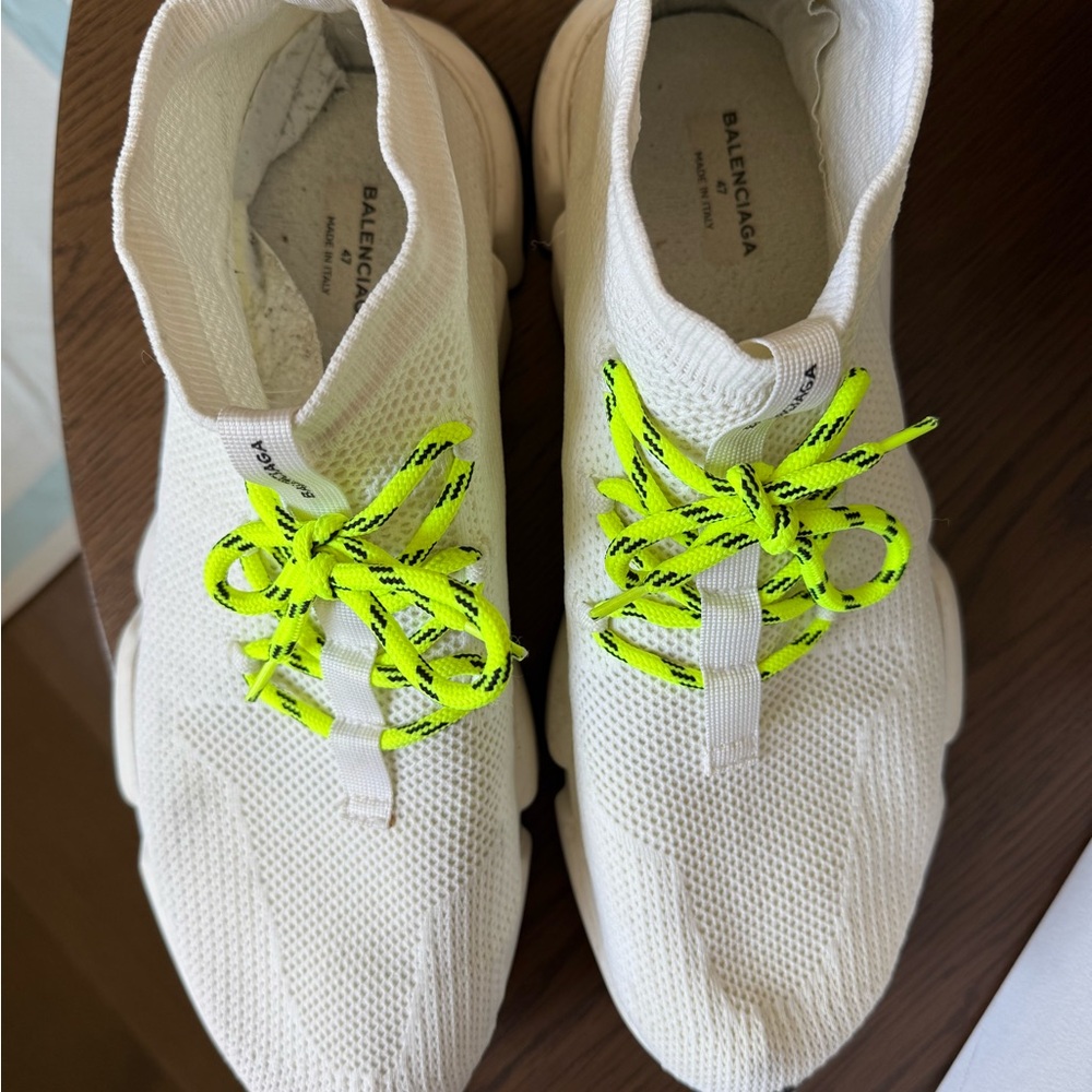 Mens Balenciaga White Sneakers in Box - Picture 4 of 14